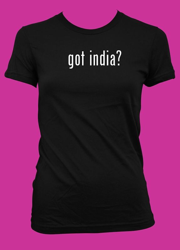 got india? Funny Womens T Shirt American Apparel  