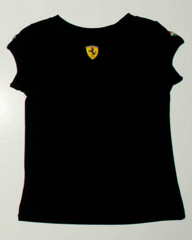 NEW 100% AUTHENTIC PUMA FERRARI GIRLS LOGO TEE