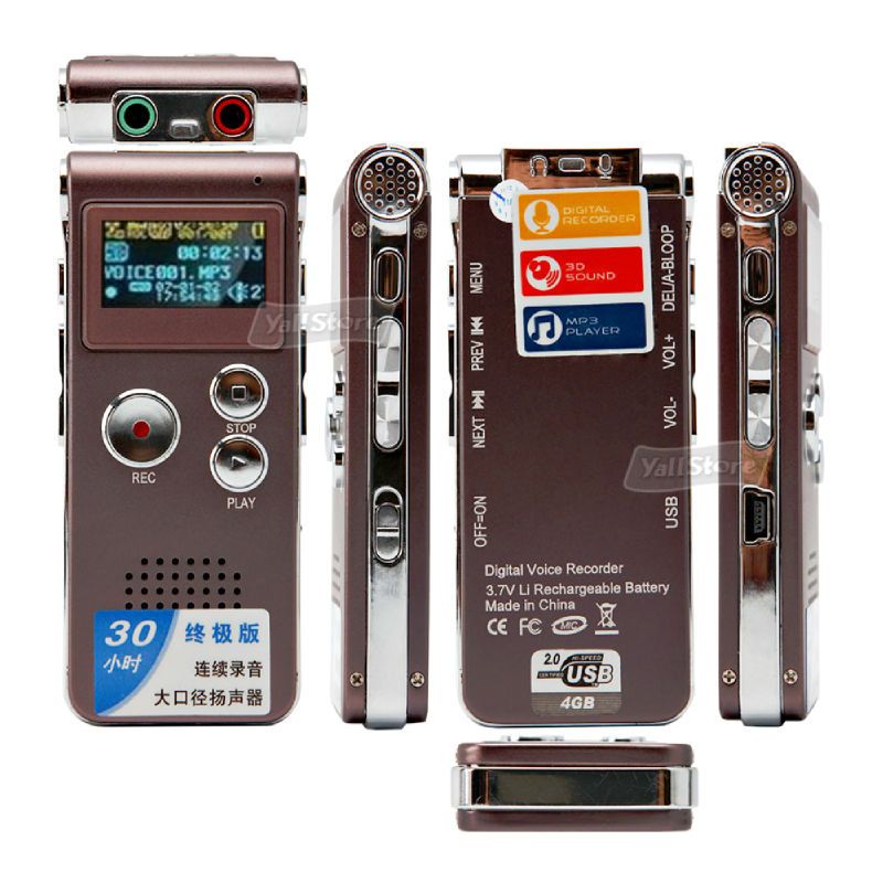 NEW 4GB Digital Voice Recorder Pen  Player USB 1.1/2.O Wine Red 