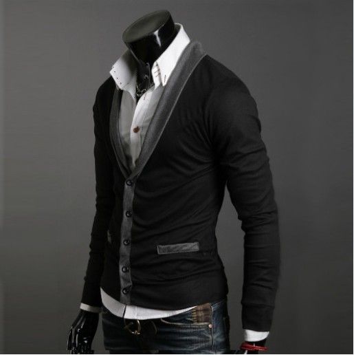 2012 NEW Fashion MENS CASUAL Slim V Neck KNITWEAR SWEATER Cardigan 3 