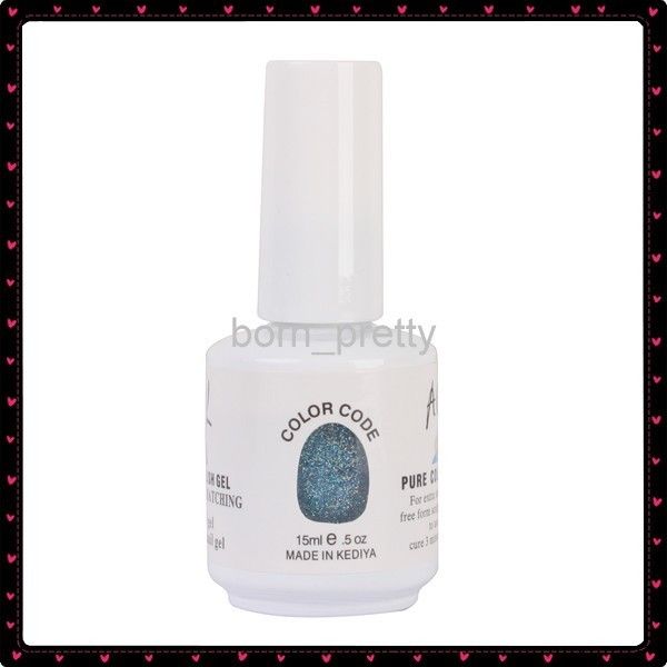 15ml Glitter Blue UV Builder Polish Gel Nail Art New  