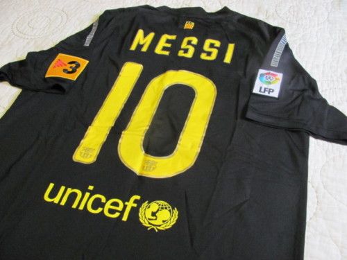 NEW BARCELONA AWAY SOCCER JERSEY 10 MESSI 11/12 S M L XL   USA SELLER 