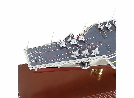 USS KITTY HAWK CV 63 AIRCRAFT CARRIER WOOD MODEL SHIP  