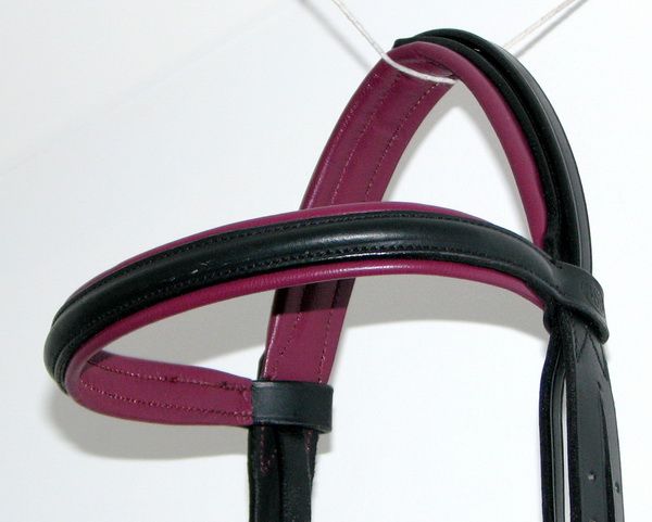   Posh BURGUNDY BORDEAUX Comfort Padded Dressage CRANK Bridle Reins NEW