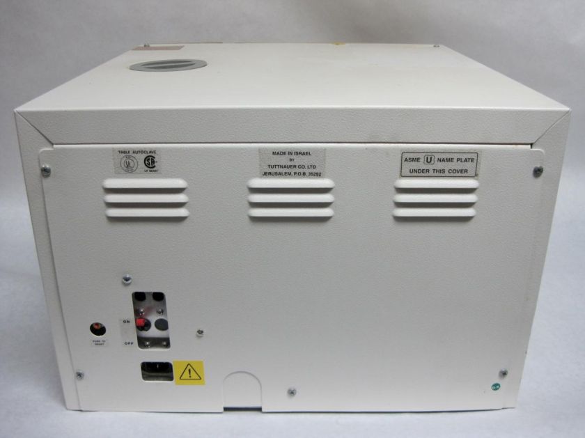 Tuttnauer 2340M Dental Medical Tattoo Manual Autoclave Auto Steam 