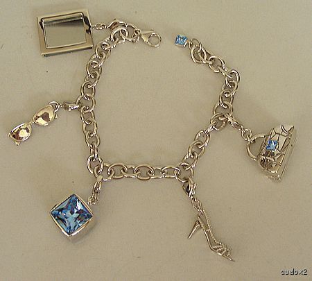 Gorgeous New $700 JUDITH LEIBER Charm Bracelet on Sale  