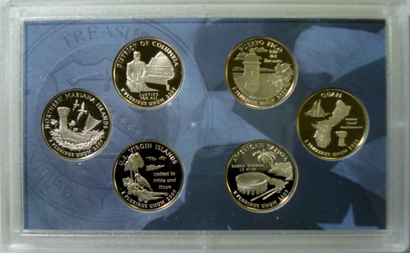 2009 DISTRICT OF COLUMBIA AND U.S. TERRITORIES QUARTERS PROOF SET