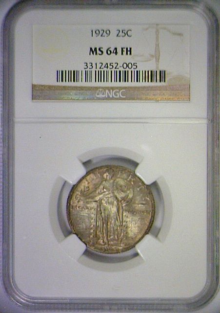 1929 Standing Liberty Silver Quarter ~ NGC MS64 MS 64 FH ~ Mint State 