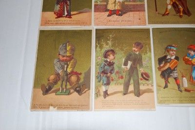 Lot Old Antique 1878 Belle Jardiniere Advertising Cards  