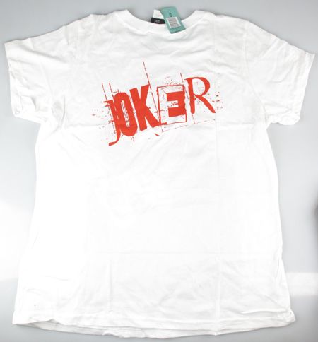 Womens Joker T Shirt 1X 2X DC Batman White Serious TEE  