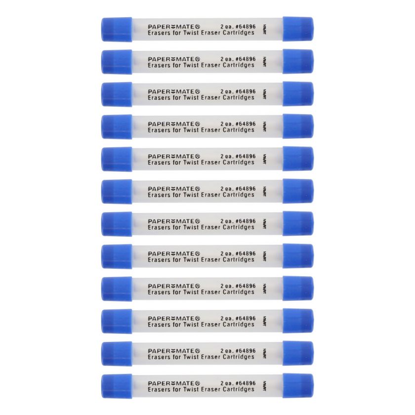 product description 24 papermate tuff stuff jumbo twist white eraser 