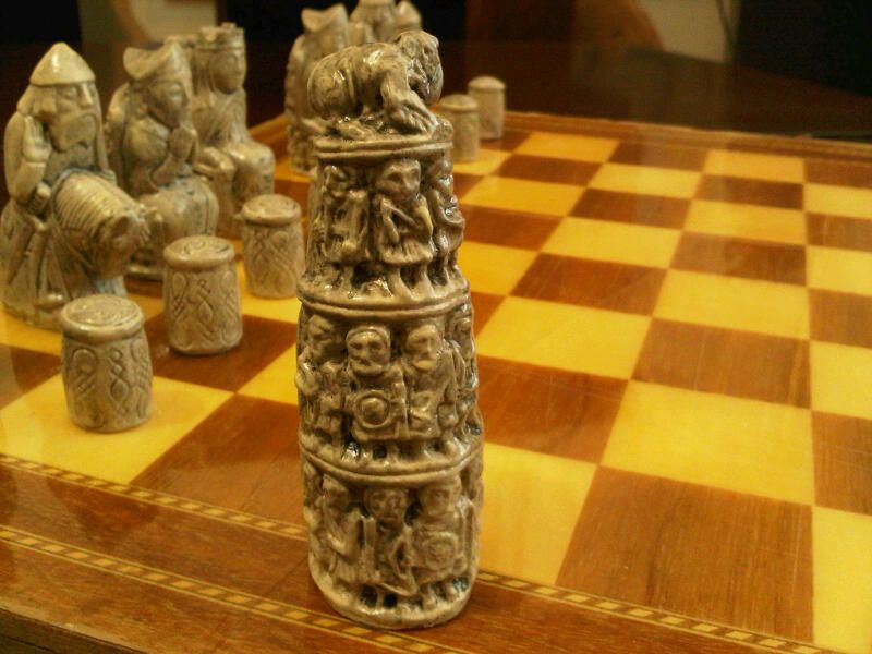 Gothic   Medieval Chess Set. Isle of Lewis Inspired.  