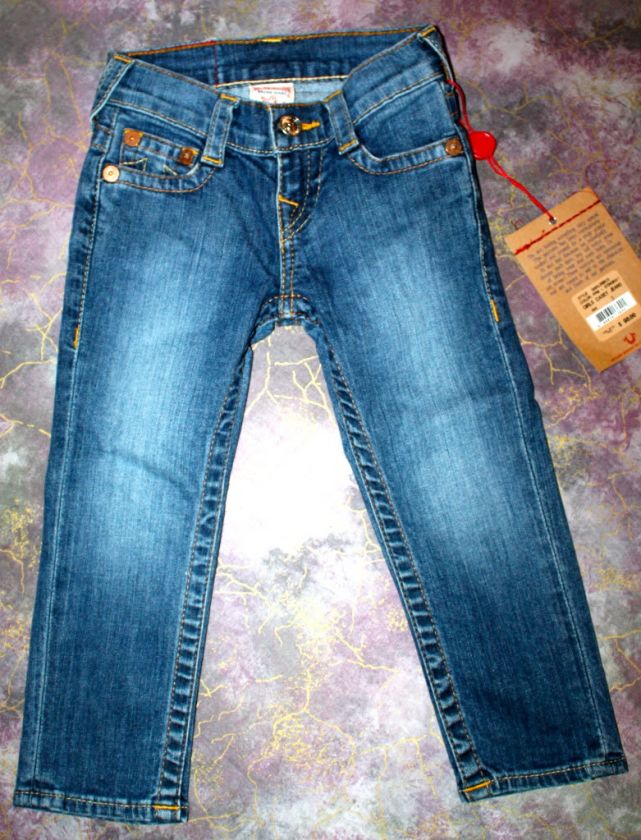 NWT TRUE RELIGION NEW GIRLS CASEY SKINNY JEANS IN STINGRAY SZ 3 