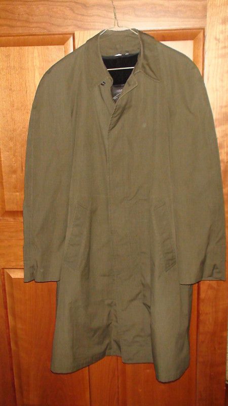 LONDON FOG RainRepel ZipLiner Trench Coat 38L ~ Alpaca  