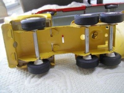   60S 11 PIECE DUMP TRUCK SET CEMENT TRUCK BULLDOZER TRAILER & MORE