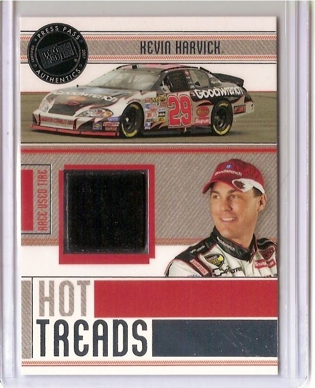 07 HOT TREADS Kevin Harvick RACE USED TIRE Card CAR 29  