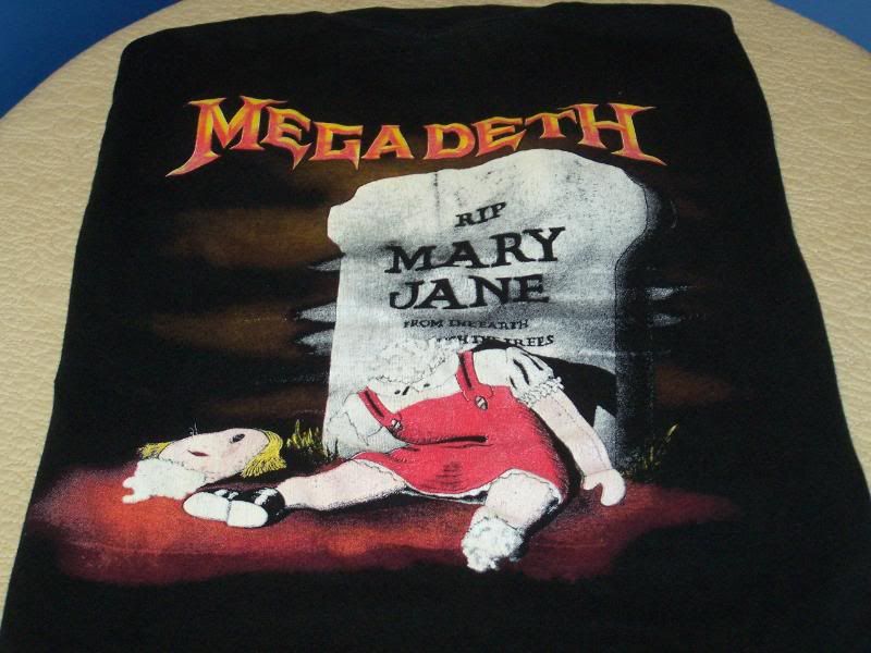 MEGADETH   RIP MARY JANE Vtg 1988 Heavy Metal T Shirt M  