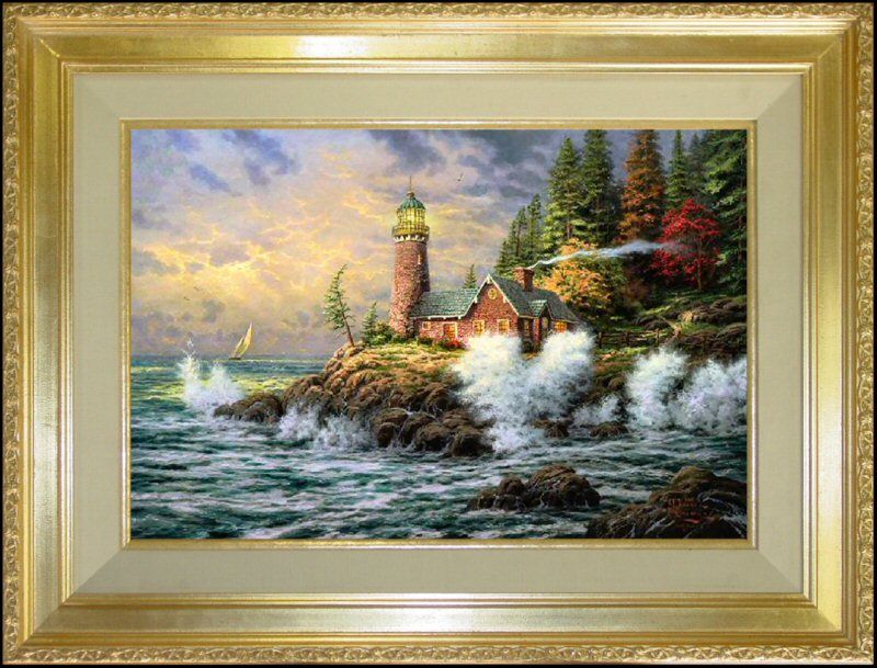 15/2950 Courage 24x36 S/N Framed Limited Thomas Kinkade Canvas Oil 