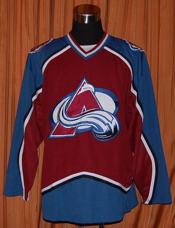 COLORADO AVALANCHE STARTER NHL HOCKEY JERSEY MENS LARGE  