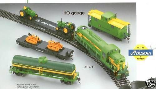 HO   JOHN DEERE  2007 MINT LIMITED #11 JD TRAIN SET OOP  