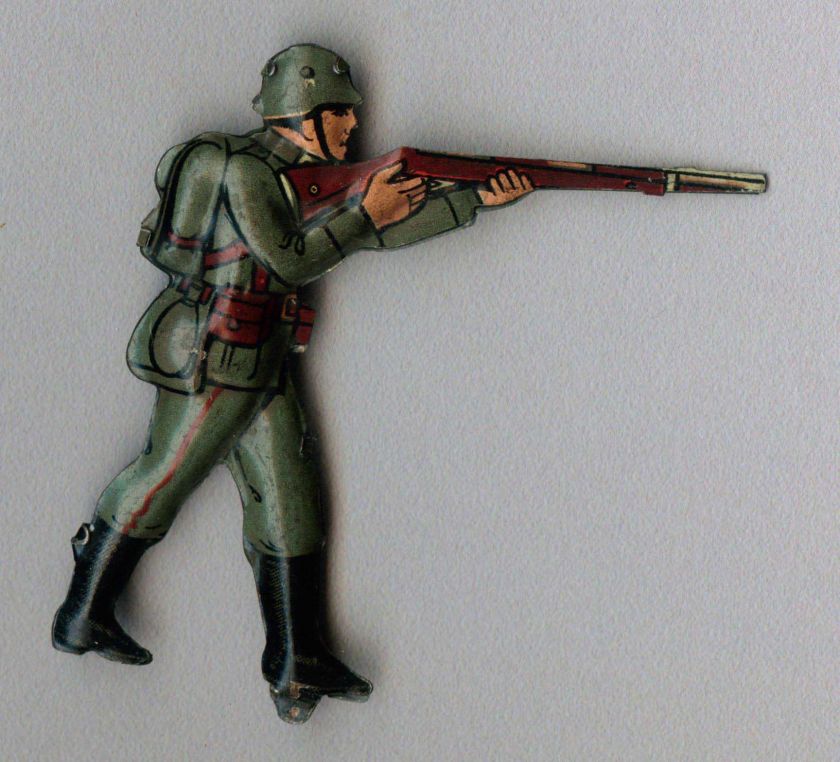 Very rare old Germany metal soldier toy WW2  