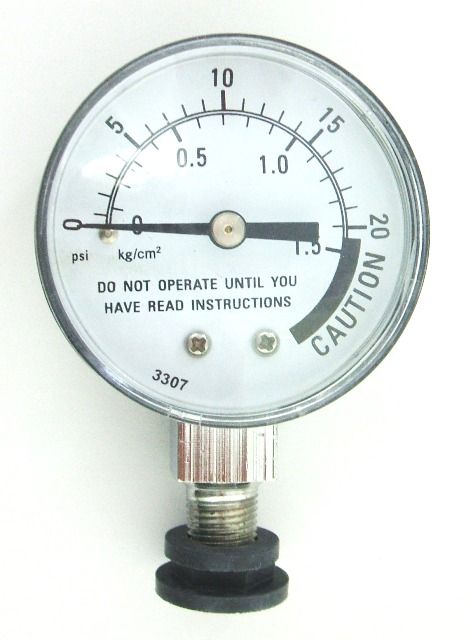 B2B 85729 Presto Steam Gauge with Rubber Adapter    