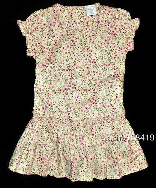 Baby Gap Secret Garden Girls Floral Print Smock Dress Size 0 3 Months 