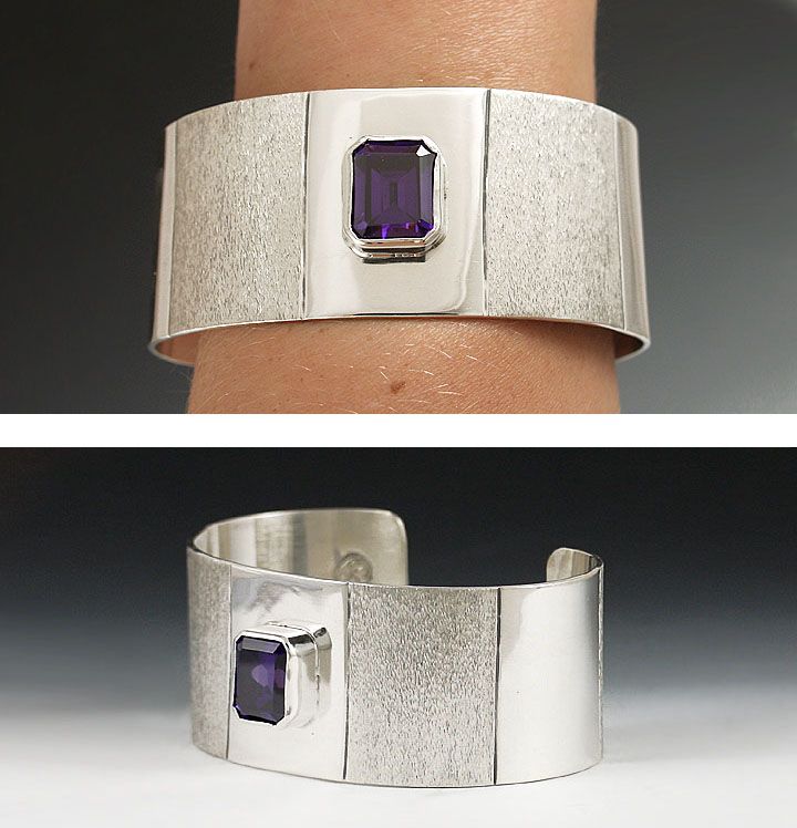 MEXICAN LOS BALLESTEROS STERLING AMETHYST BRACELET  