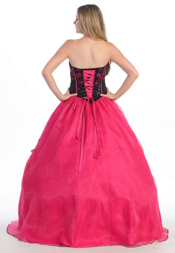 True Prom Pageant Dress New Quinceñera Sweet 16 Wedding Ball Gown W 