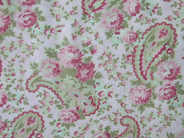TICKLED PINK Robyn Pandolph Pink Paisley HTF 90168 YD.  