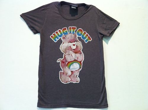 JUNK FOOD CARE BEARS HUG IT OUT JUNIOR TEE SHIRT S XL  