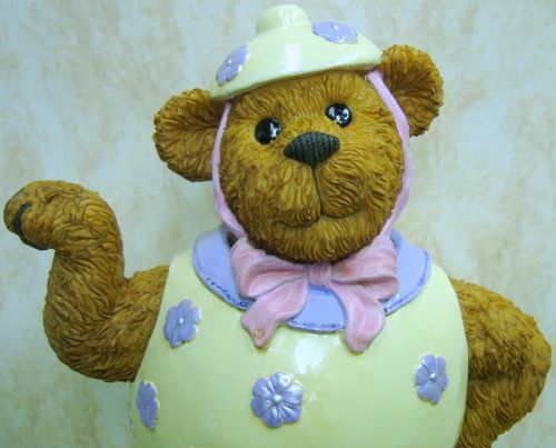 BOYDS BEARS Mrs Stout Steamy RESIN Teapot 1E 4021087  