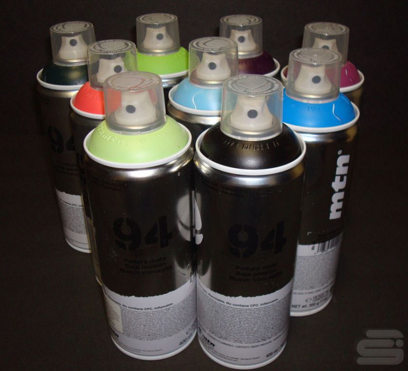 MTN94 12 CANS IRONLAK BELTON MONTANA SPRAY PAINT SUPER DEAL  