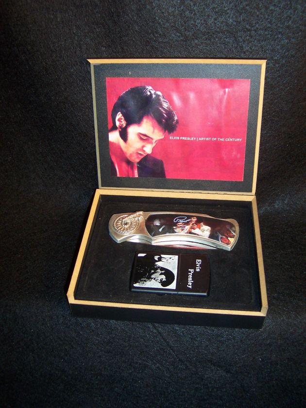 Elvis boxed knife / lighter set   MRA0045  