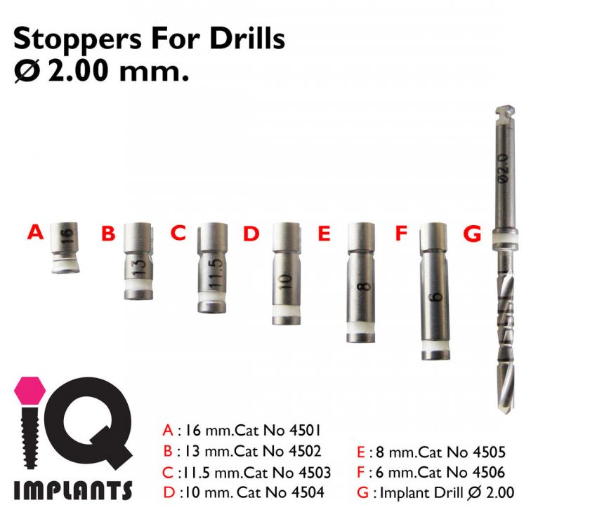 Drill Stoppers 2mm. Dental Implant   implants.Surgery  