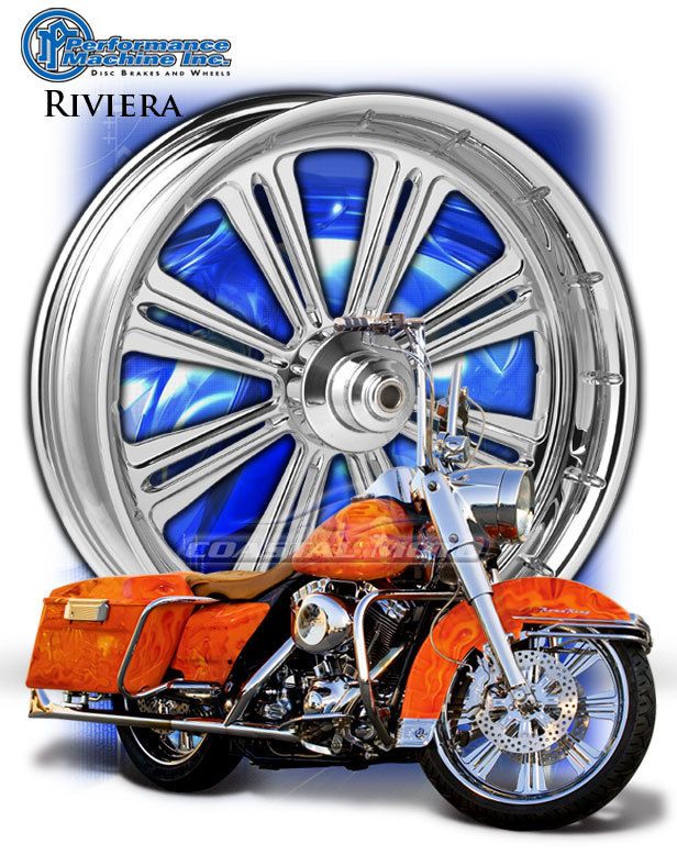   Machine Riviera Chrome Motorcycle Wheel Harley Streetglide BLEM  