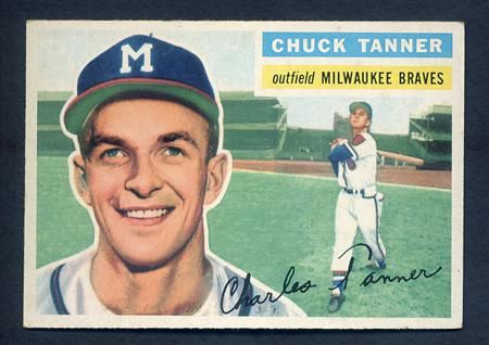 1956 Topps #69 Chuck Tanner ExMt EX Mint Braves  