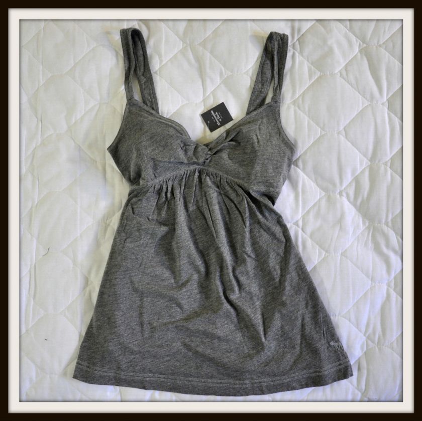 Abercrombie & Fitch Celeste Women Tank Top Gray NWT  