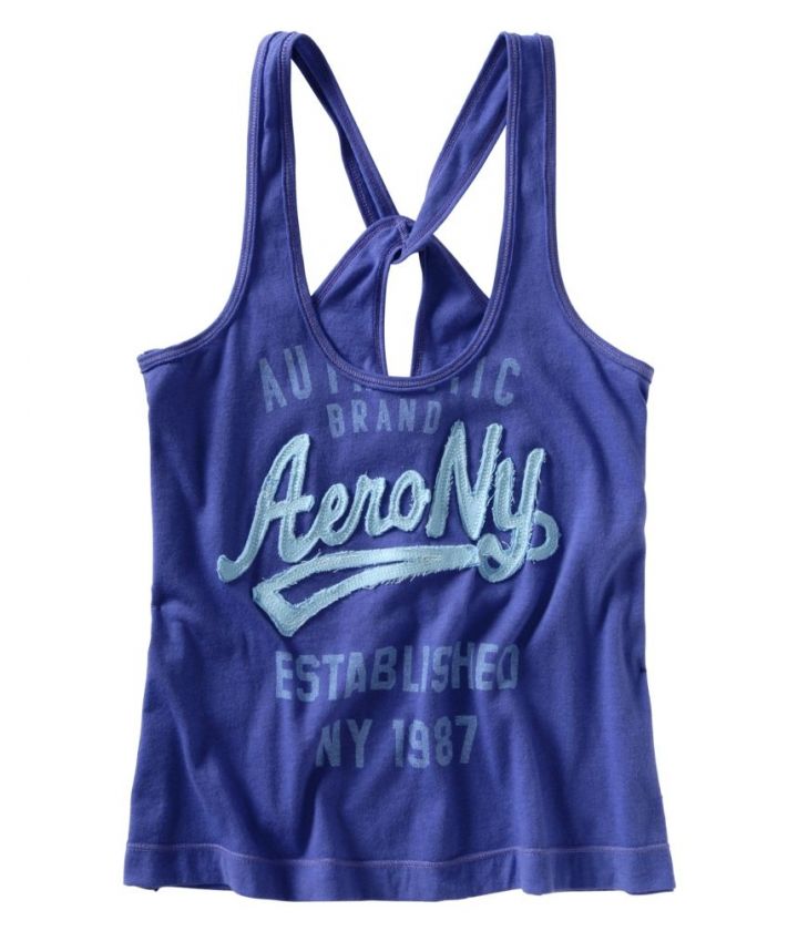 Aeropostale juniors embroidered tank cami shirt  