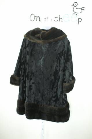 Vintage Tocci Tissavel Faux Fur Swing Coat  