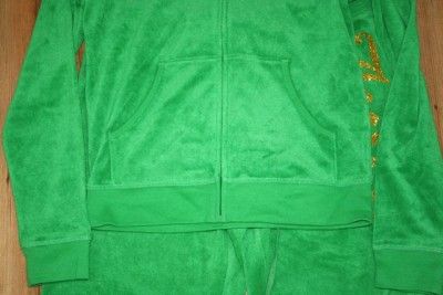   Juicy Couture Track Suit Sweat Suit Green Womens Sz. Lg NEW  