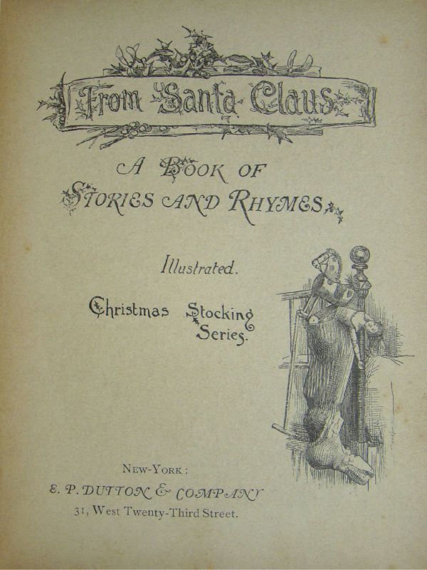   .Ernest Nister.From Santa Claus.Christmas Stocking Series Book  