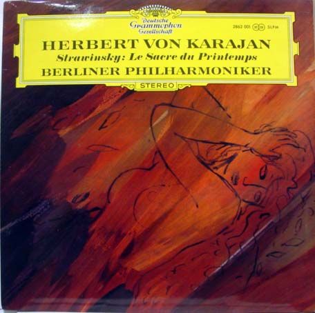 KARAJAN stravinsky le sacre du printemps LP VG+ ITALY  