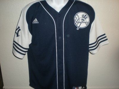    IRREGULAR New York Yankees YOUTH Large 14/16 Sewn Adidas Jersey BZS