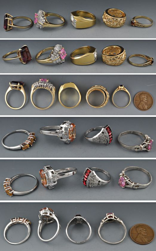 Gold Plated & Sterling Silver Rings Various Styles & Sizes  