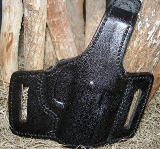 KAHR PM9 BLACK LEATHER RH THUMB BREAK BELT HOLSTER (G30) by GAZELLE 