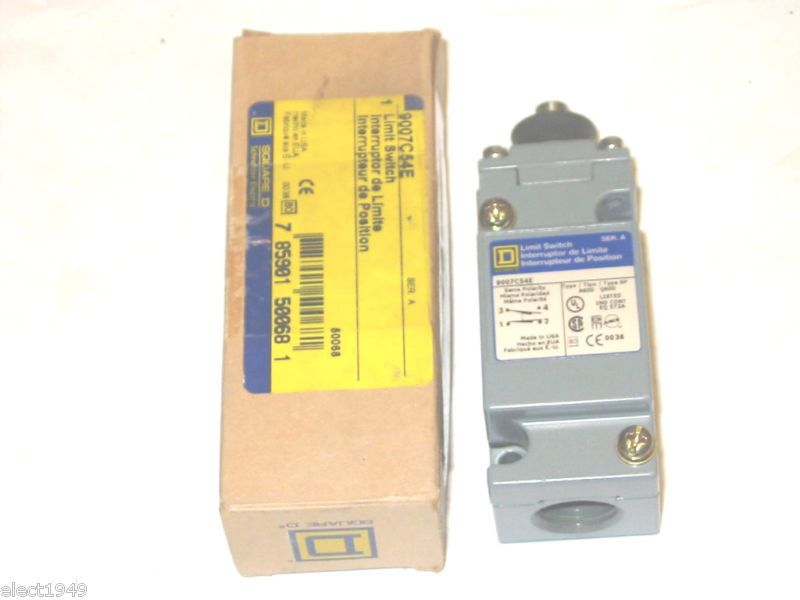 9007C54E SQUARE D LIMIT SWITCH TOP PLUNGER 10A 1NO 1NC  