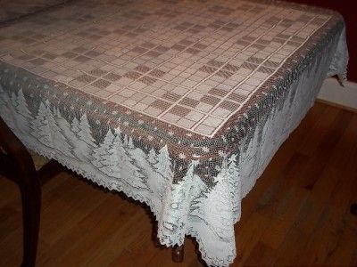 WHITE LACE TABLECLOTH SQUARE 60 X 60 WTCW179  