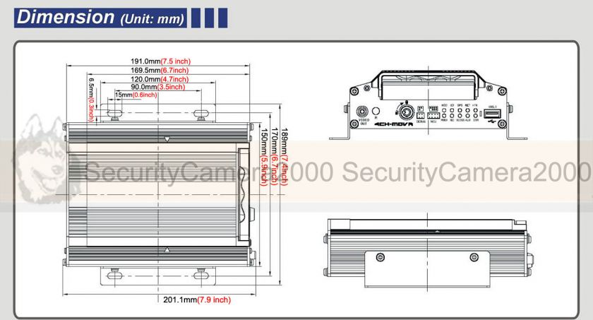 4CH H.264 HD Stable Quality GPS Mini Mobile Car DVR  