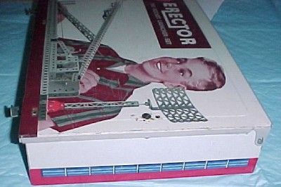 1960 AC GILBERT Rocket Launcher Erector Set 10053 w both foam trays 